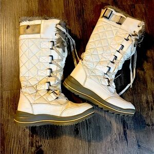 Women's Quilted Winter Boots - White